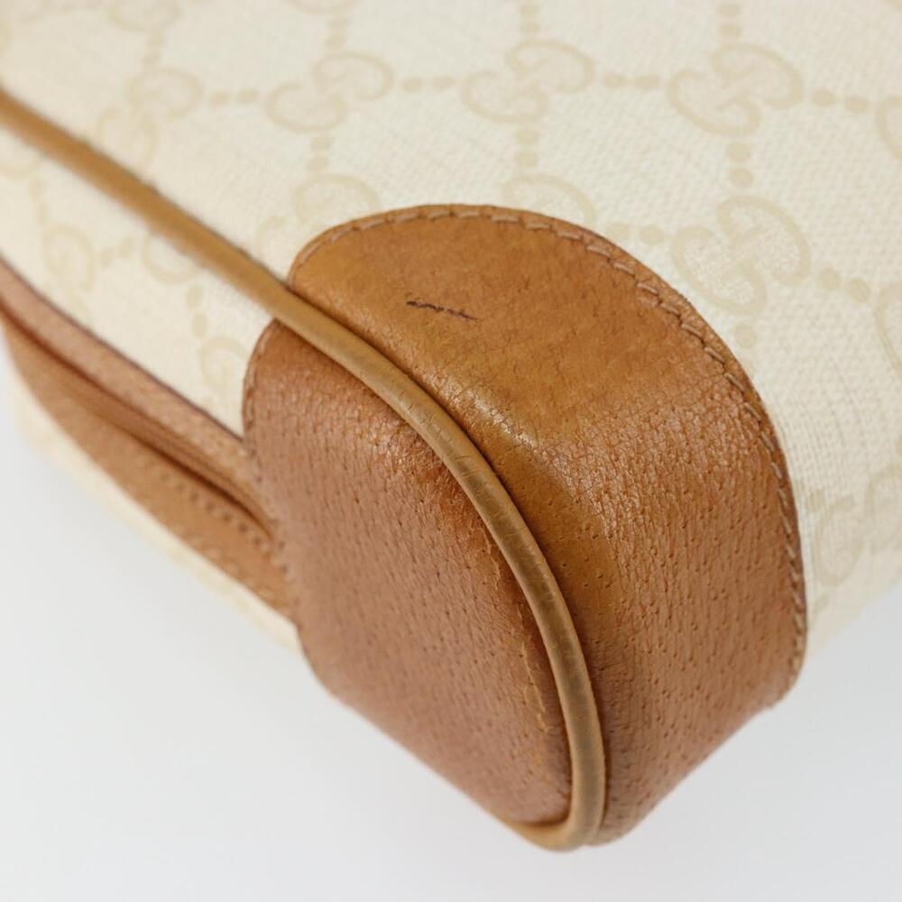 GUCCI GG Canvas Clutch Bag White Gold Auth 145972 - Picture 16 of 16